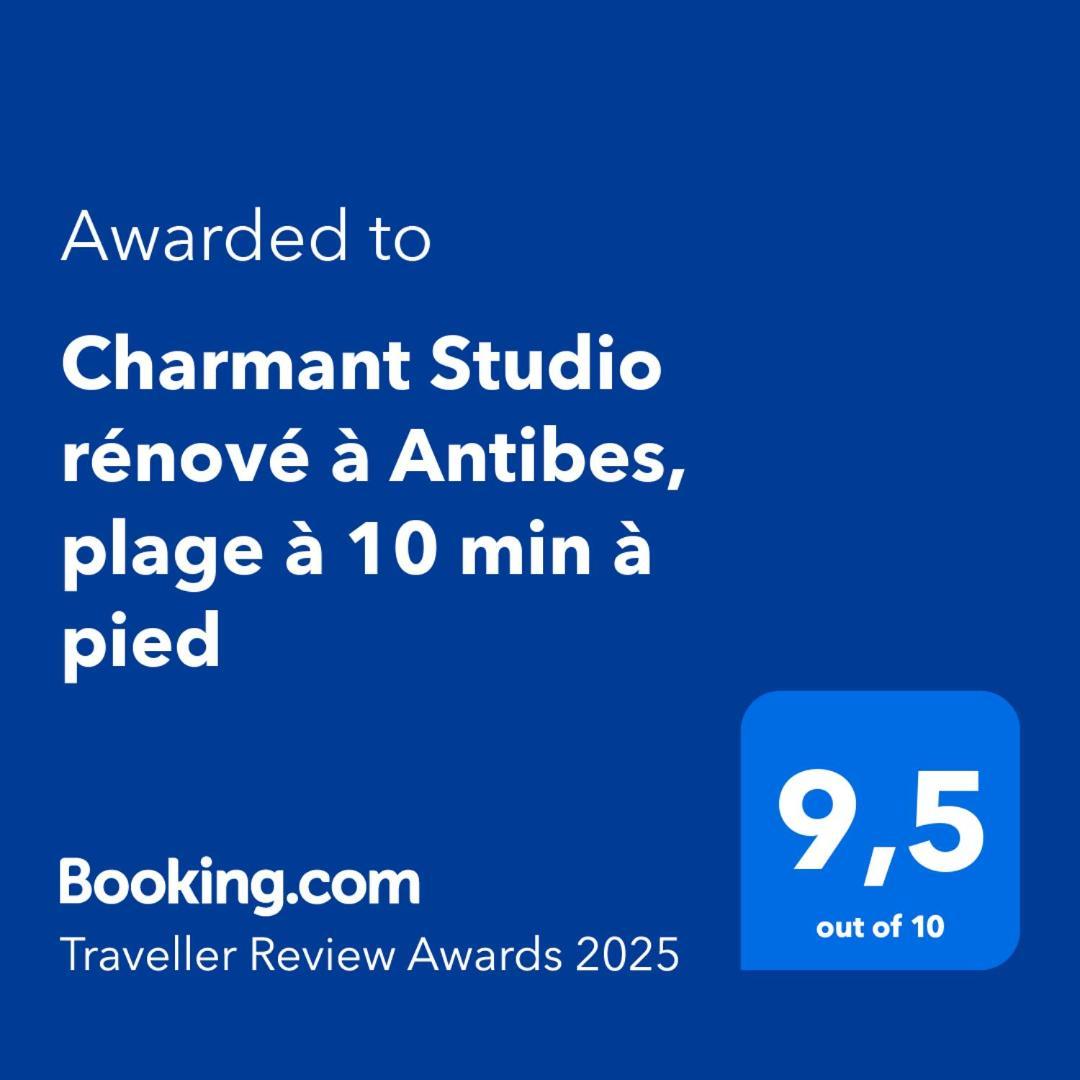 Charmant Studio Renove A Antibes, Plage A 10 Min A Pied Ngoại thất bức ảnh